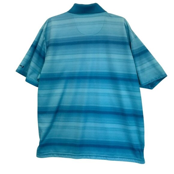 Grand Slam Air Flow Men's 3-Button Turquoise Striped Golf Polo Shirt Sz XXL - Picture 9 of 14